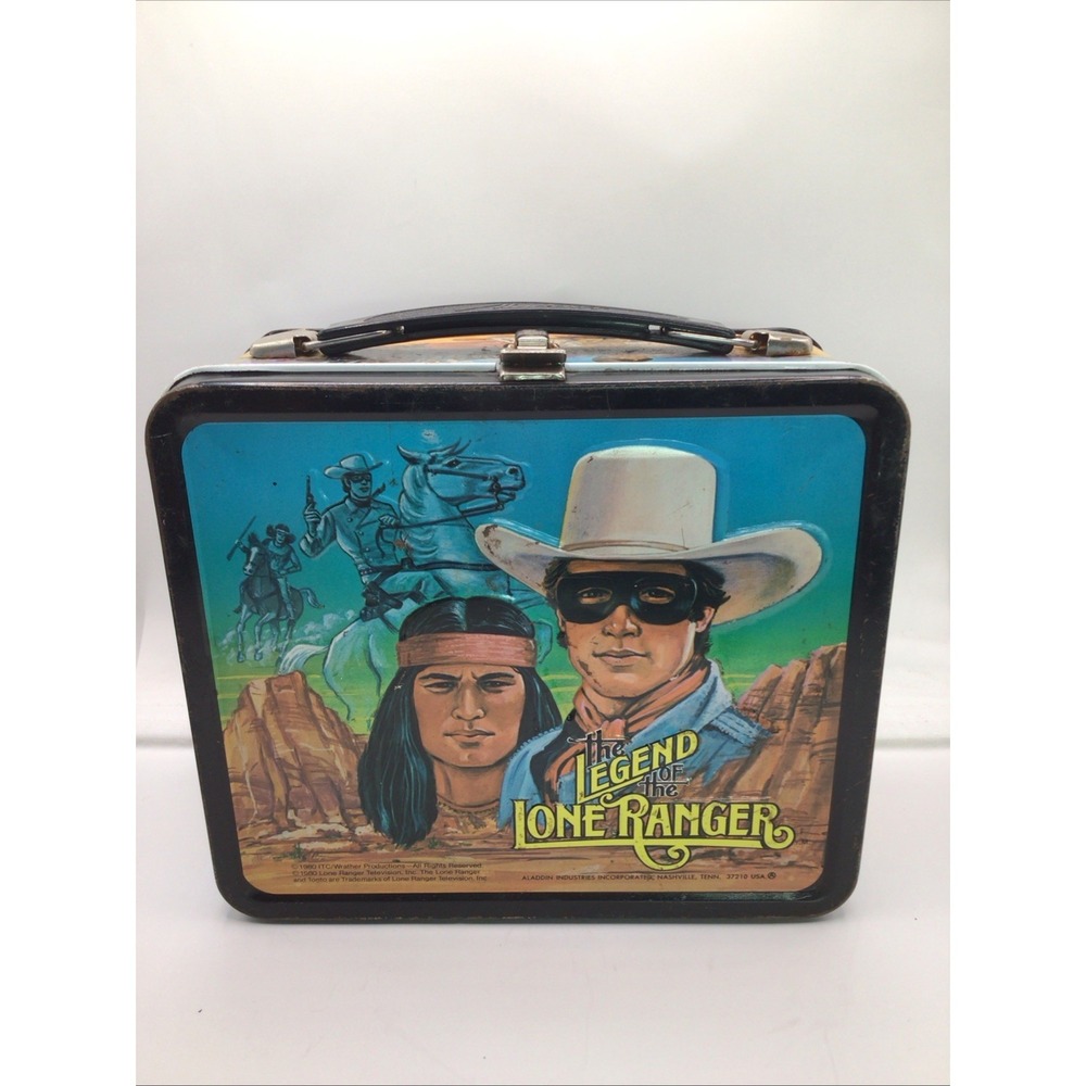 1980 The Legend of the Lone Ranger Metal Lunch Box- No Thermos
